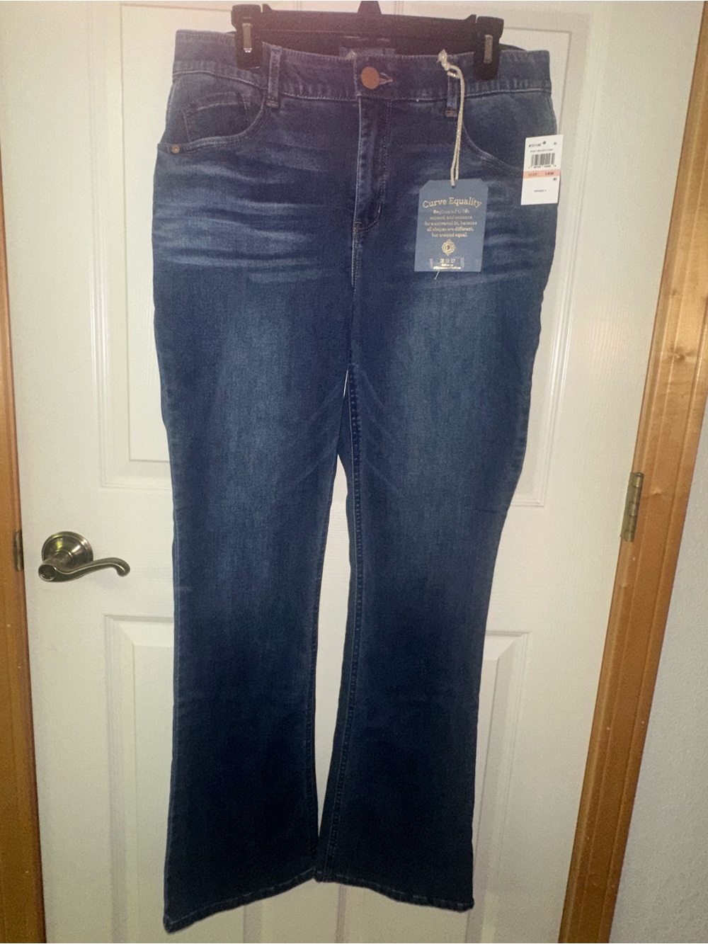 Democracy Women's Dark Blue Bootcut Jeans NWT 14W